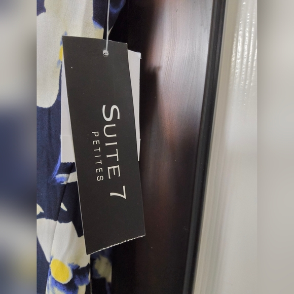 Navy Floral Midi Dress - Picture 3 of 6